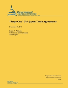 Paperback "Stage One" U.S.-Japan trade Agreements Book