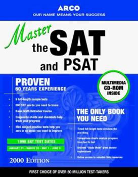 Paperback Arco Master the SAT and PSAT [With CD] Book