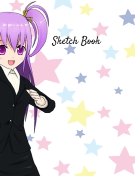 Sketch Book: Manga Themed Sketchbook - 120 Blank Pages Notebook for Drawing and Sketching