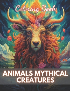 Paperback Animals Mythical Creatures Coloring Book: 100+ New Designs for All Ages Book