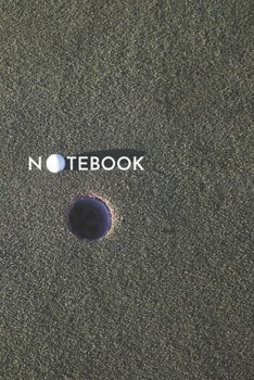 Paperback Golfer Notebook: Golf Ground Blank Lined Blush Notes Journal Notebook 6x9 Inches 100 Pages Ball and Hole Book