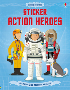 Action Heroes - Book  of the Usborne Sticker Dressing