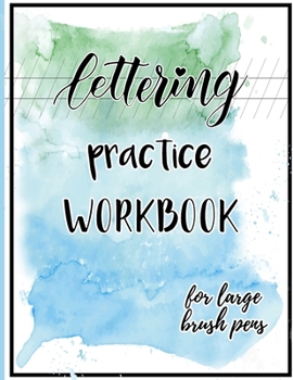 Paperback Lettering practice workbook for large pens Book
