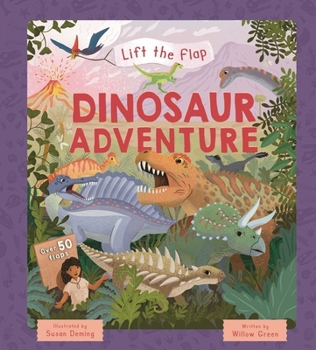 Board book Lift-The-Flap Dinosaur Adventure: With Over 50 Flaps Book