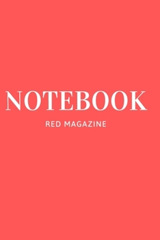 Paperback Notebook: Red Magazine Book