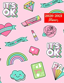 Paperback 2020-2021 Planner: Cute Two Year Personal Journal Week Planners & Goal Planner Organizer - Weekly & Monthly Dated Agenda Book and To Do L Book