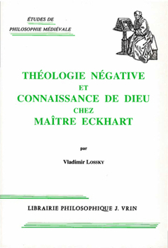 Paperback Theologie Negative Et Connaissance de Dieu Chez Maitre Eckhart [French] Book