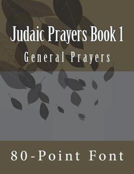 Paperback Judaic Prayers Book 1: General Prayers Book
