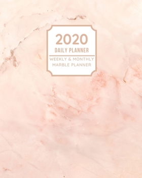 Paperback 2020 Daily Planner: Weekly & Monthly Marble: Rose Gold Stocking Stuffers Fillers Gift Ideas for Women Book