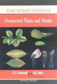 Hardcover Plant Nutrient Disorders: Volume 5: Ornament Plants and Shrubs Book
