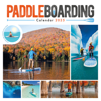 Calendar 2025 Paddleboarding Wall calendar: Plastic Free Packaging Book