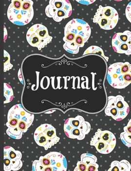 Paperback Journal: Sugar Skull Notebooks for Kids - Story Paper - Book