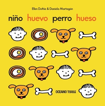 Niño huevo perro hueso
