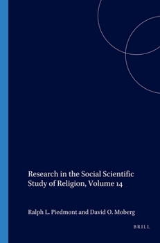 Paperback Research in the Social Scientific Study of Religion, Volume 14 Book