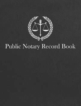 Paperback Public Notary Record Book: A Notary Journal Log Book
