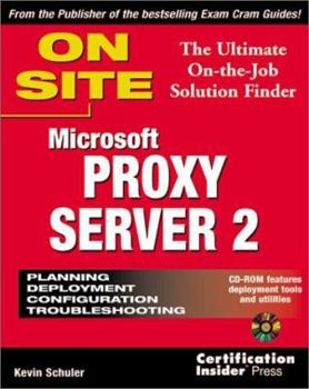 Paperback Microsoft Proxy Server 2 on Site [With *] Book