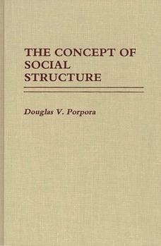 Hardcover The Concept of Social Structure. Book