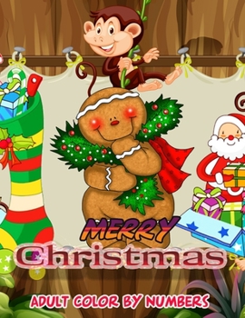 Merry Christmas Adult Color By Numbers: a beautiful colouring book with Christmas designs on a black background, for gloriously vivid colours