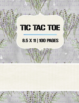 Paperback Tic Tac Toe: Tic Tac Toe Notebook, 100 Pages, Soft Matte Cover, 8.5 x 11 Book