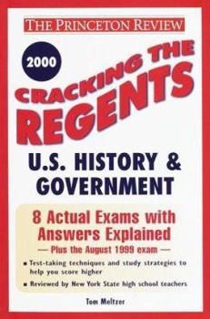 Paperback Cracking the Regents U.S. History and Government Book