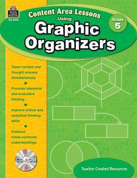 Paperback Content Area Lessons Using Graphic Organizers, Grade 5 Book