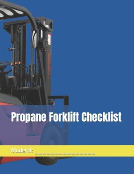 Paperback Propane Forklift Checklist Book