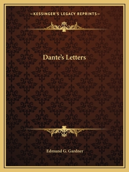 Paperback Dante's Letters Book