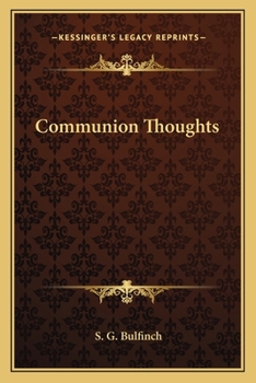 Paperback Communion Thoughts Book