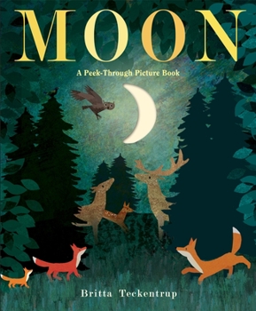 Hardcover Moon: A Peek-Through Picture Book