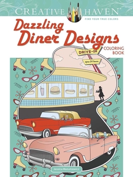 Paperback Creative Haven Dazzling Diner Designs Coloring Book