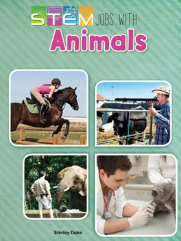 Paperback Stem Jobs with Animals Book