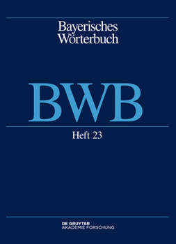 Paperback Bayerisches Worterbuch 3/23 [German] Book