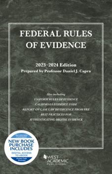 Paperback Federal Rules of Evidence, with Faigman Evidence Map, 2023-2024 Edition (Selected Statutes) Book