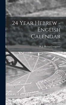 Hardcover 24 Year Hebrew - English Calendar Book
