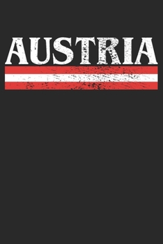 Paperback Notebook: Austria Gift Dot Grid 6x9 120 Pages Book