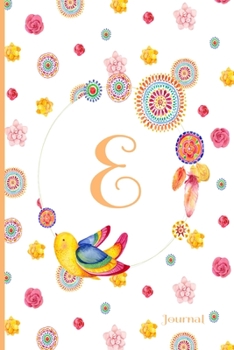 E Journal: Cute Initial Monogram Letter E Journal, Pretty Personalized Diary for Women, Teens and Girls