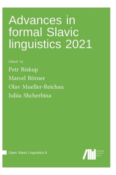 Hardcover Advances in formal Slavic linguistics 2021 Book
