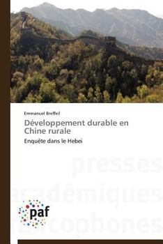 Paperback Développement Durable En Chine Rurale [French] Book