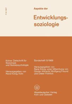 Paperback Aspekte Der Entwicklungssoziologie [German] Book