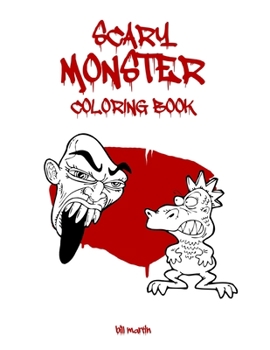 Paperback Scary Monster coloring book: Cute horror Monsters to color for kids and adults Book