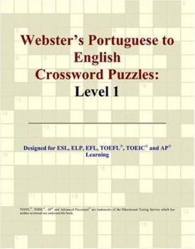 Paperback Webster's Portuguese to English Crossword Puzzles: Level 1 Book