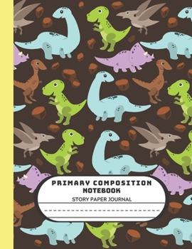 Primary Composition Notebook Story Paper Journal: Dotted Midline and Picture Space | Grades K-2 School Exercise Book | 119 Story Pages