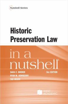 Paperback Historic Preservation Law in a Nutshell Book