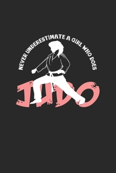 Paperback Girl who does judo: 6x9 Judo - blank with numbers paper - notebook - notes Book