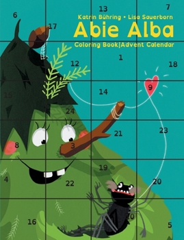 Paperback Abie Alba: Coloring Book Advent Calendar Book