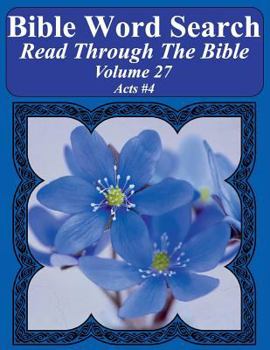 Paperback Bible Word Search Read Through The Bible Volume 27: Acts #4 Extra Large Print Book