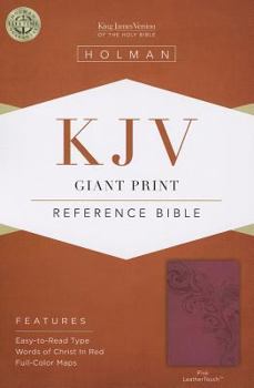 Imitation Leather Giant Print Reference Bible-KJV [Large Print] Book