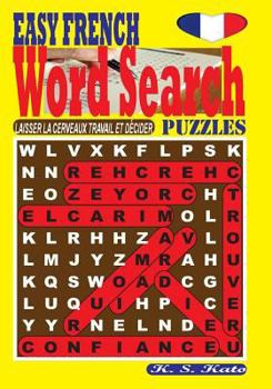 Paperback EASY FRENCH Word Search Puzzles [French] Book