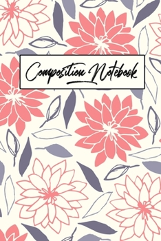 Paperback Composition Notebook: College Ruled 6" x 9" Writing Notes Journal, Office, Kids, School and college student. Book