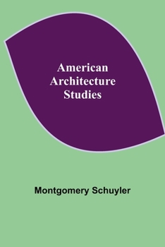 Paperback American Architecture: Studies Book